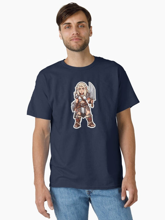 Feral Strength Unleashed, Chibi barbarian Classic T-Shirt