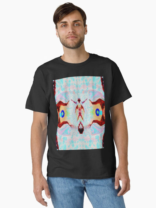 *CAPTAIN EO EYE BIRD INSECT ACROBAT UNIVERSAL TRIBAL PORTRAIT LEGEND DANCE MUSIC.* Classic T-Shirt