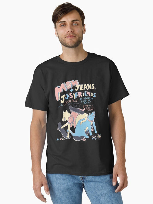 Mom Jeans music band puppy love dog poster Classic T-Shirt
