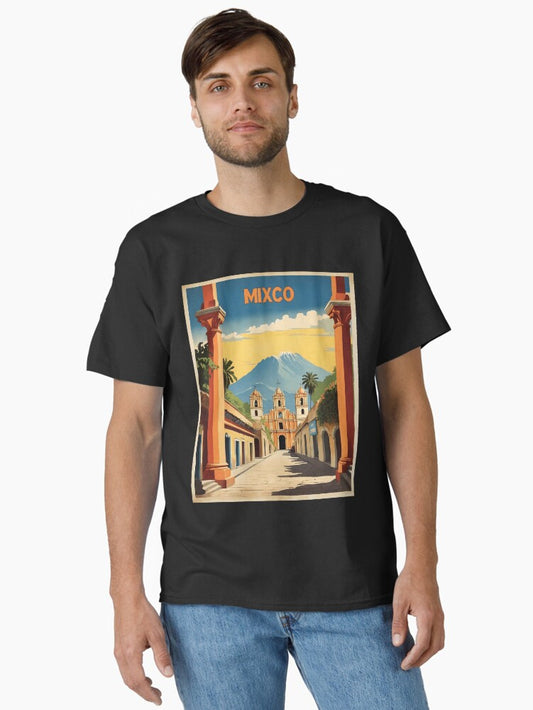 Mixco Guatemala Vintage Poster Tourism Classic T-Shirt