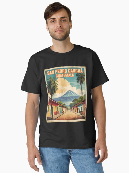San Pedro Carcha Guatemala Vintage Poster Tourism Classic T-Shirt