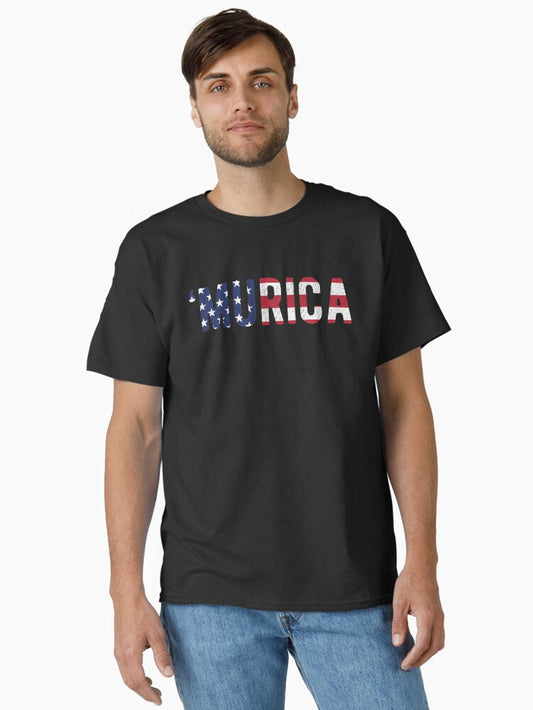 'Murica US Flag Classic T-Shirt