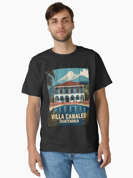 Villa Canales Guatemala Vintage Poster Tourism Classic T-Shirt