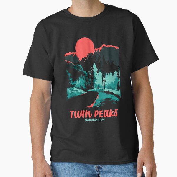 Twin Peaks Classic National Parks Tonal Welcome Poster Classic T-Shirt