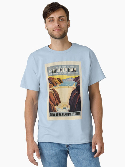 Boulder Dam retro poster Classic T-Shirt