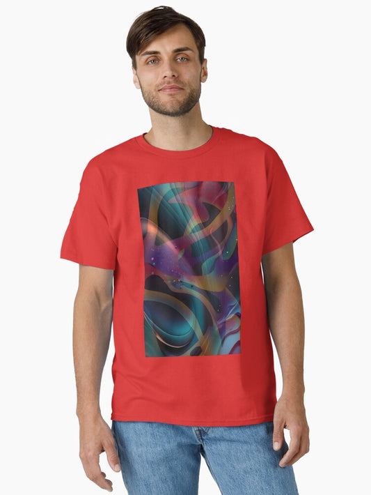 Vibrant Abstract Kaleidoscope: Wearable Art for T-shirts, Posters, Stickers, and Home Decor Classic T-Shirt Style001
