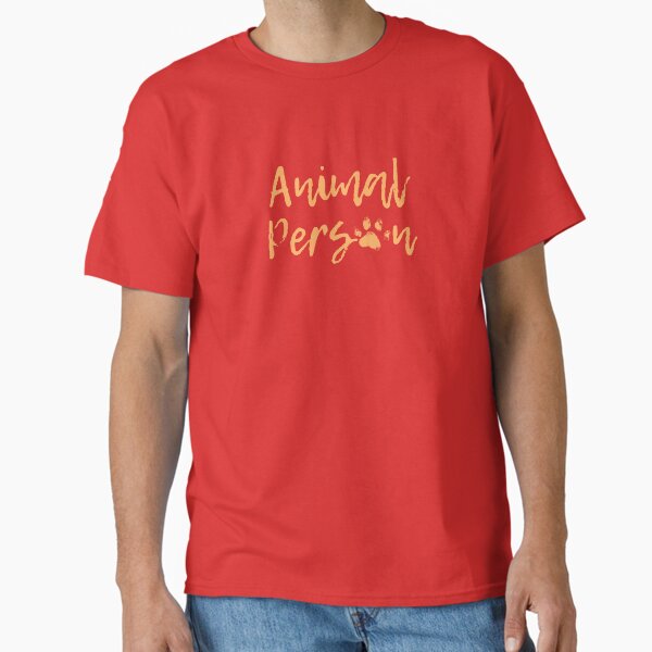 "Animal Person" Pawprint (Pastel Orange) Classic T-Shirt