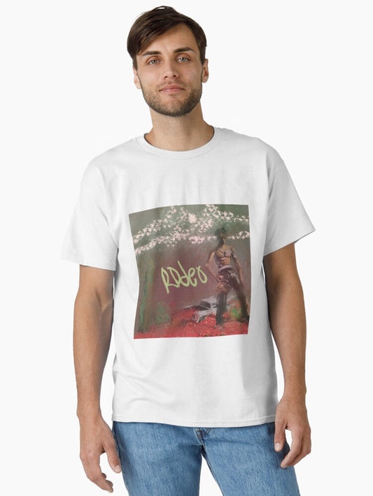 Rodeo,travis,poster,album,rap,rappers,music,fan art,wall art,graffiti,street art,portrait,sketch,digital art,shirt,print,black,dope,cool,birds trap,astro,decor Classic T-Shirt