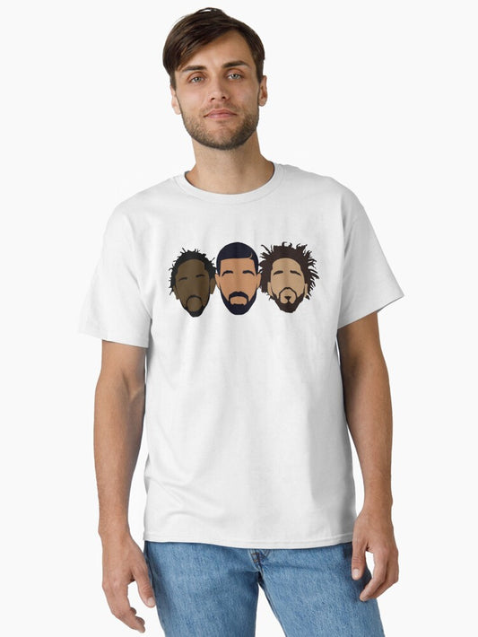 Drake, J Cole, Kendrick Lamar Hoodie Classic T-Shirt Style001