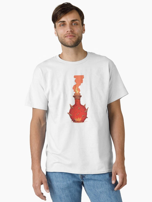Fiery Dragon's Breath Elixir Comic Style Classic T-Shirt