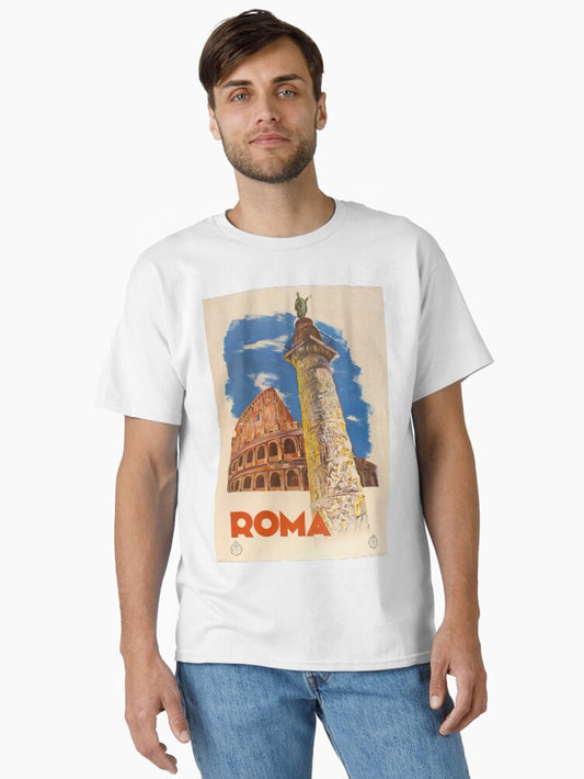 Roma vintage travel poster Classic T-Shirt