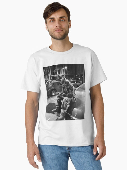 Popular Rapper Style Vintage On The Car - Aesthetic Poster Classic T-Shirt