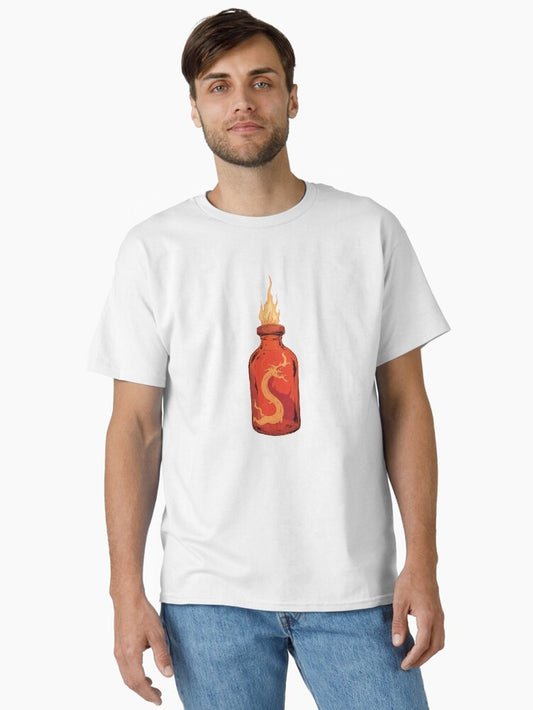 Fiery Dragon's Breath Elixir Comic Style Classic T-Shirt Style002