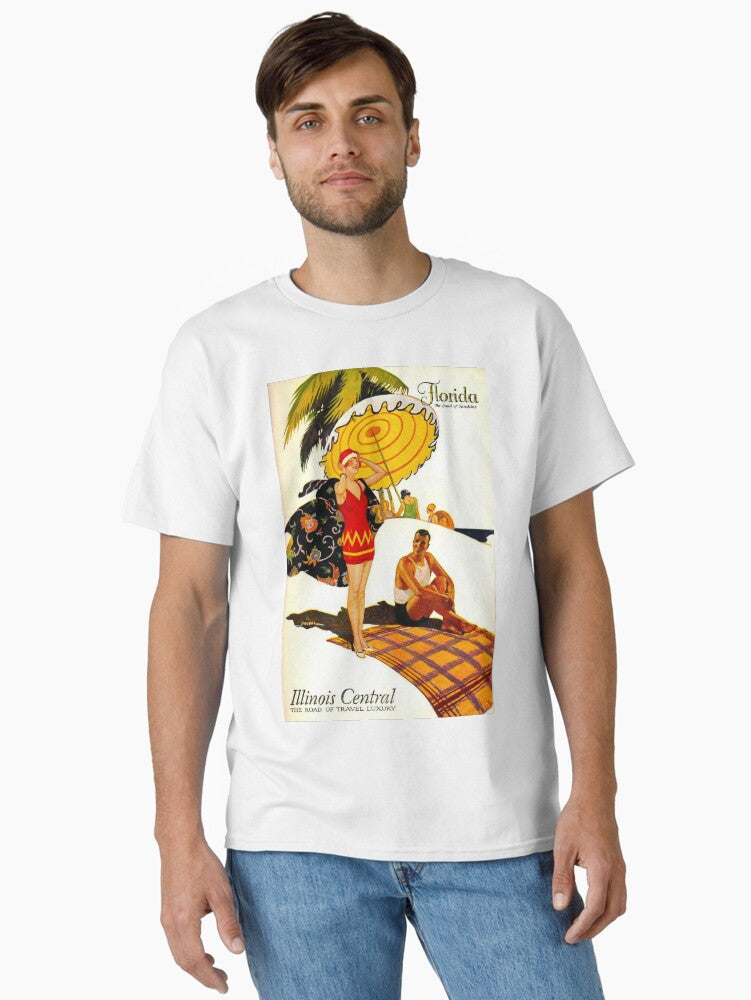 Florida Land of Sunshine vintage travel poster Classic T-Shirt