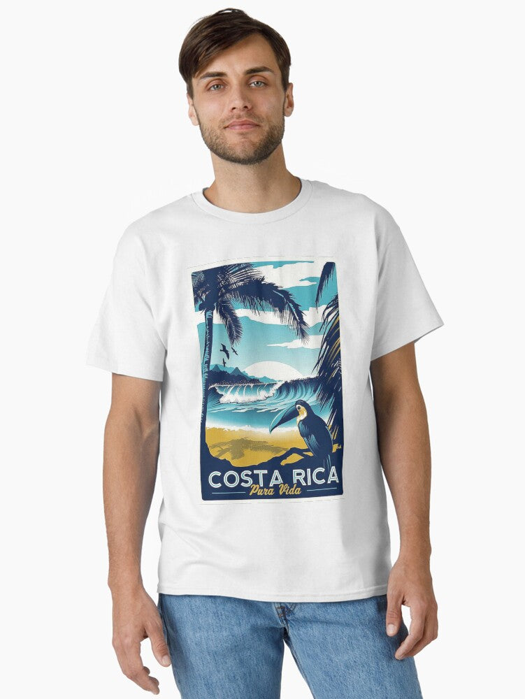 Vintage Costa Rica Travel Poster Classic T-Shirt