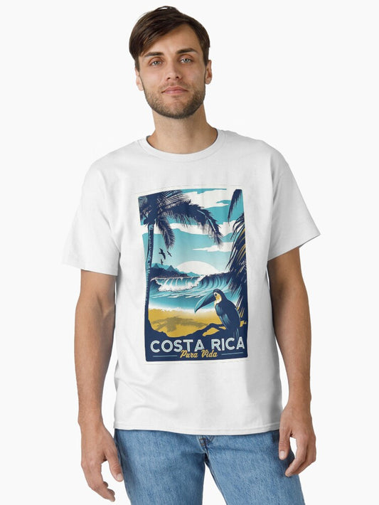 Vintage Costa Rica Travel Poster Classic T-Shirt