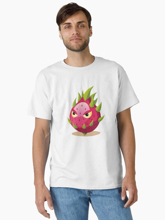 Fierce Dragon Fruit – Spiky Attitude Tropical Character Classic T-Shirt