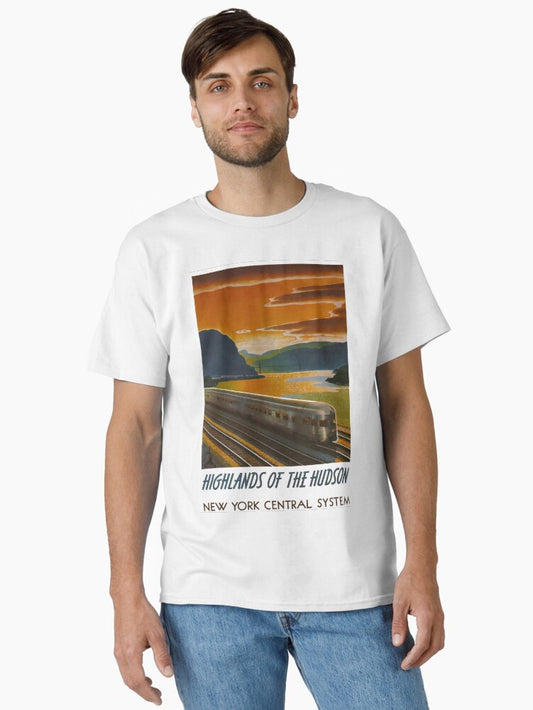Highlands of the Hudson vintage travel poster Classic T-Shirt