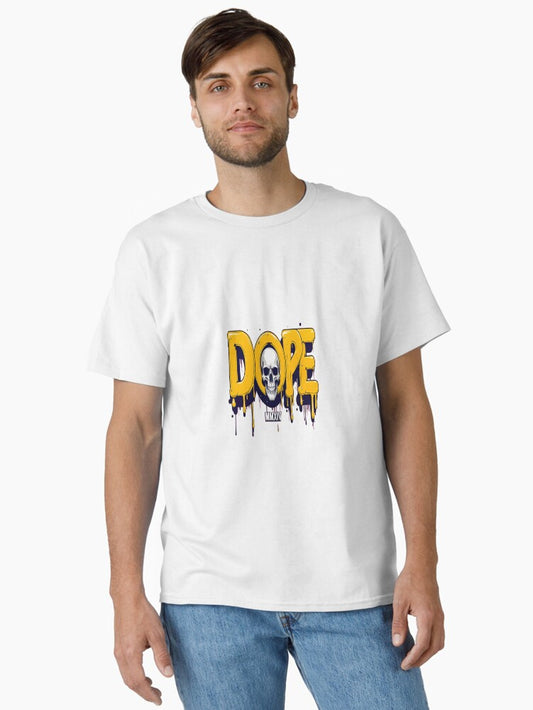 "DOPE Skull Drip" Classic T-Shirt