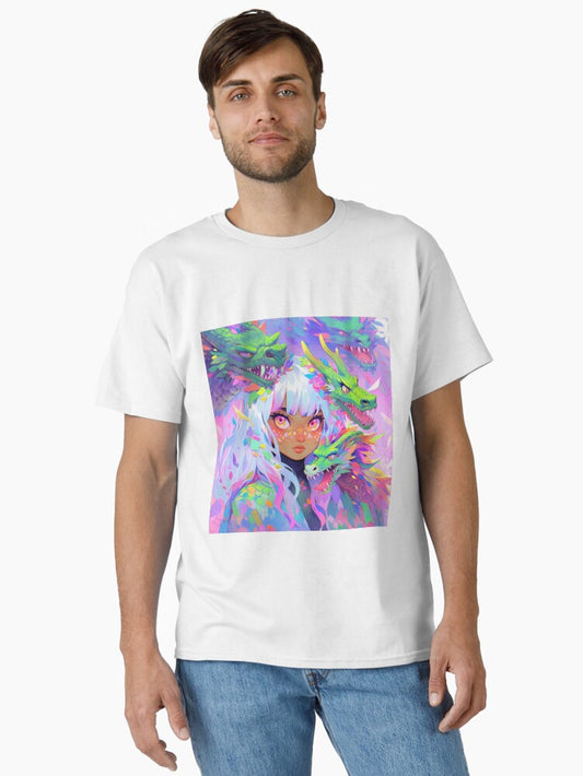 Fiery Dragon Tamer with Wild Hydra Classic T-Shirt