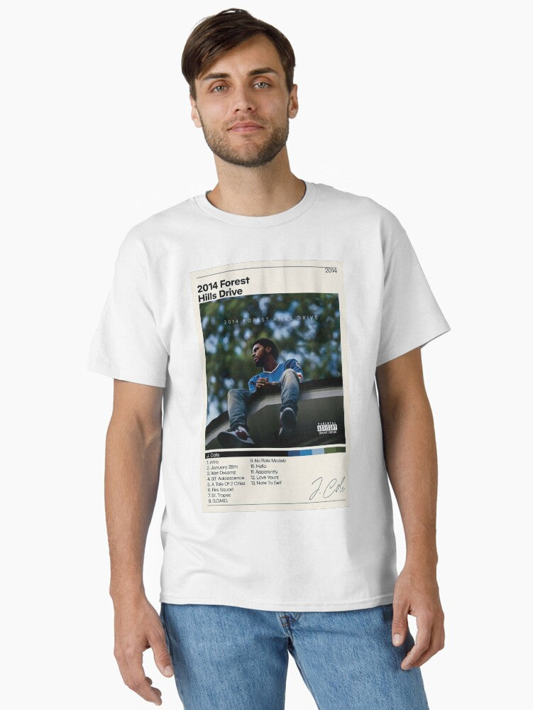 J Coles Poster | 2014 Forest Hills Drive Poster | J Cole Tracklist | Album Cover Poster | Poster Print Wall Art | Custom Poster | Home Decor Active Classic T-Shirt