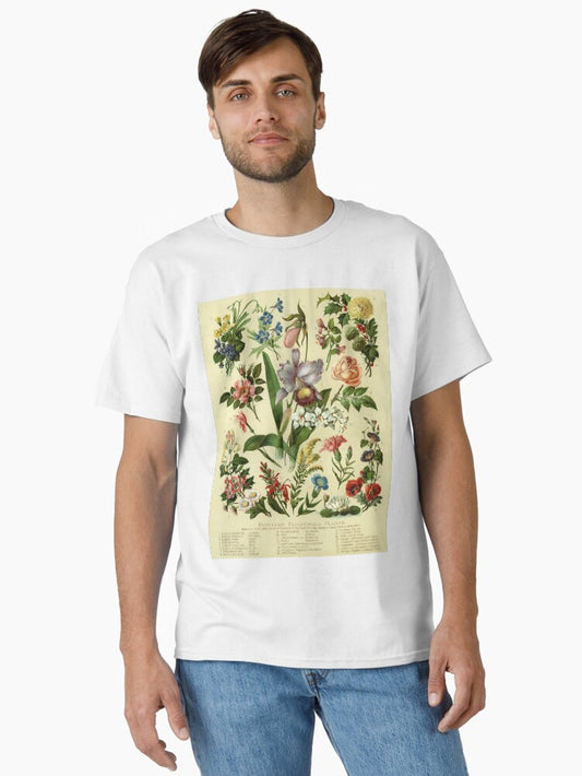 VINTAGE POSTER FLOWERS Classic T-Shirt