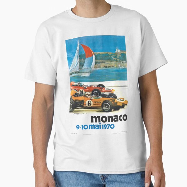 1970 Monaco Grand Prix Racing Poster Classic T-Shirt