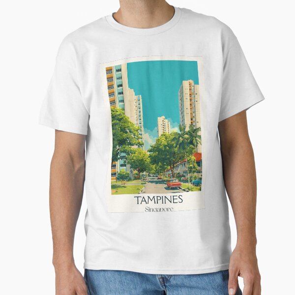 Tampines Poster – Lush Greenery Meets Urban Living Classic T-Shirt