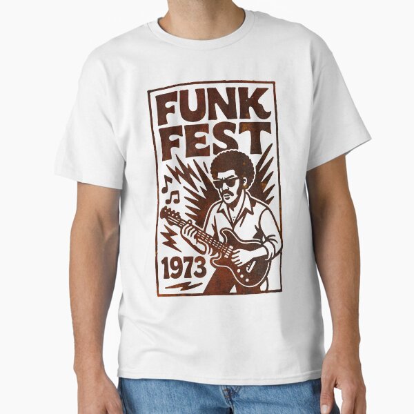 Funk Fest 1973 Poster Rusted Classic T-Shirt