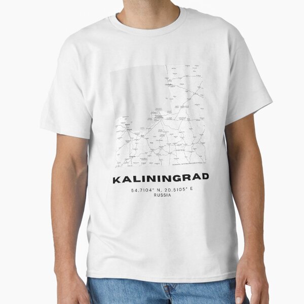 Kaliningrad Map – European Edge Minimalist City Poster Classic T-Shirt
