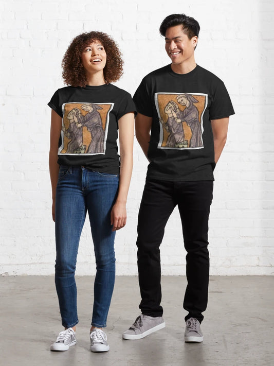 "Clap your hands, if you are in Too Much Work", medieval painting 12th century AD Classic T-Shirt