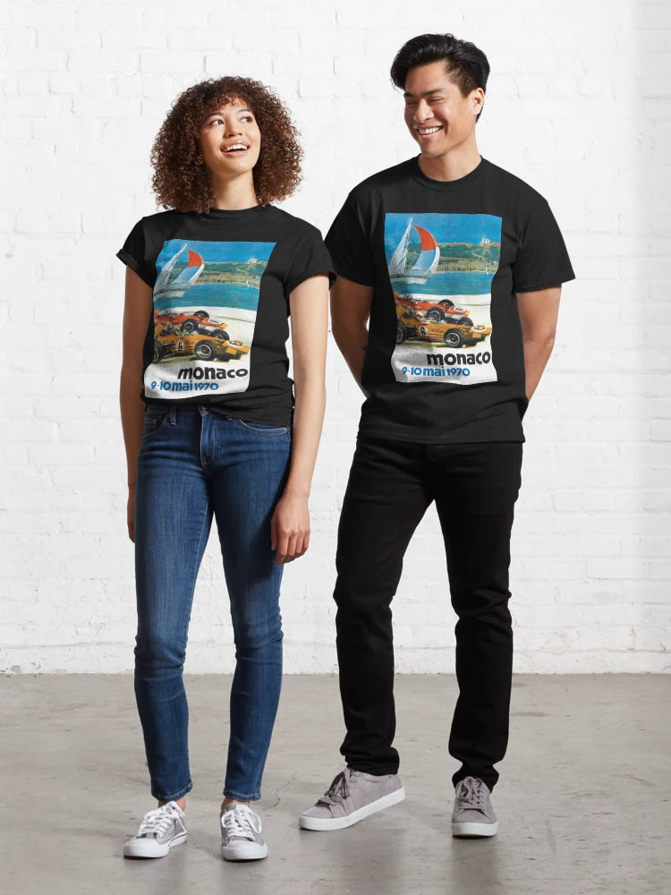 1970 Monaco Grand Prix Racing Poster Classic T-Shirt