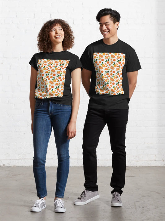 "Minimalist Fruit Seamless Pattern – Clean & Modern" Classic T-Shirt