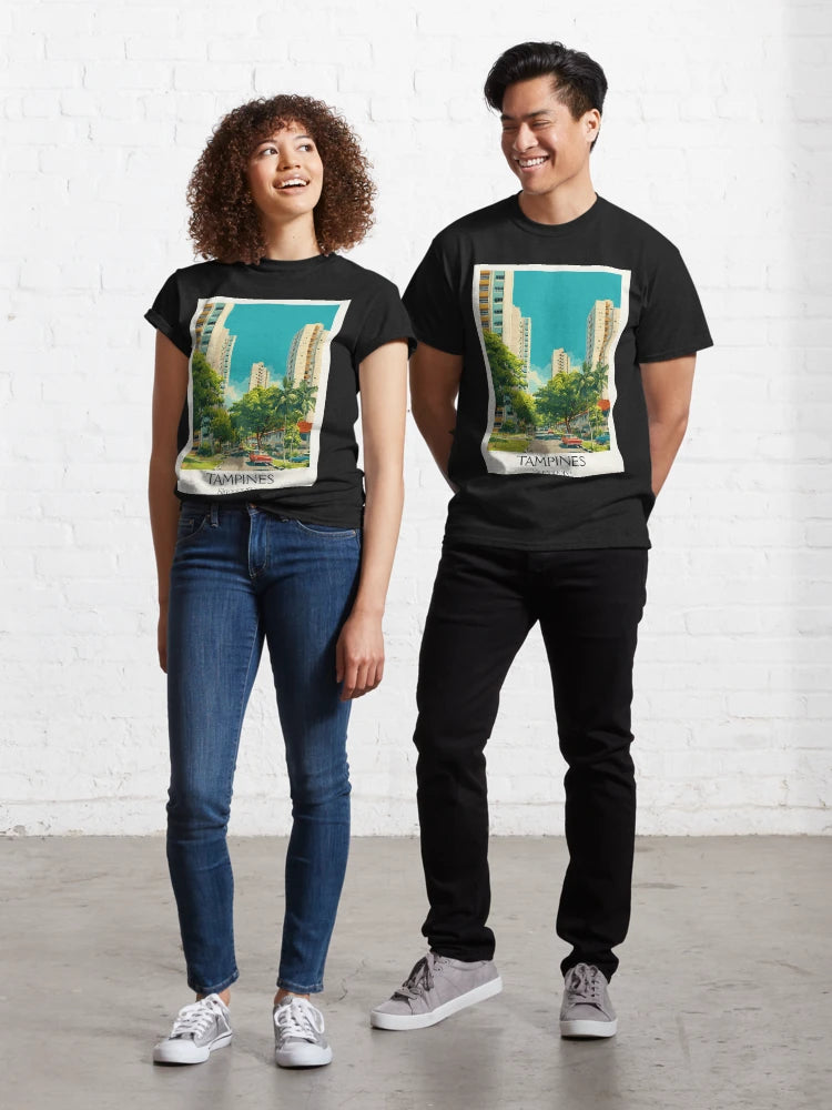 Tampines Poster – Lush Greenery Meets Urban Living Classic T-Shirt