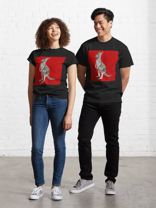 Female Red Kangaroo – Blue Flyer (Osphranter rufus)  Classic T-Shirt