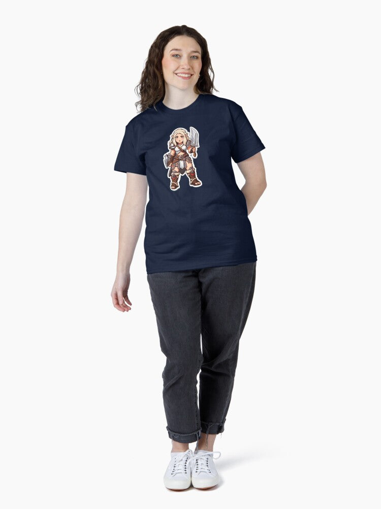 Feral Strength Unleashed, Chibi barbarian Classic T-Shirt
