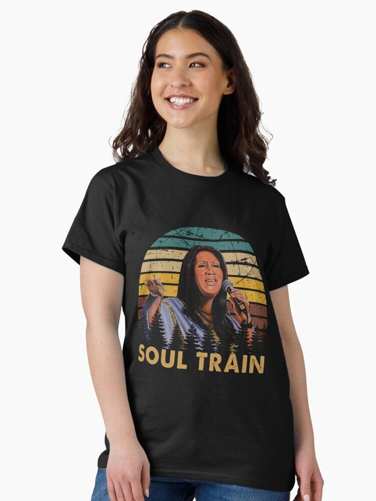 Painting soul train song woman artist poster Classic T-Shirt