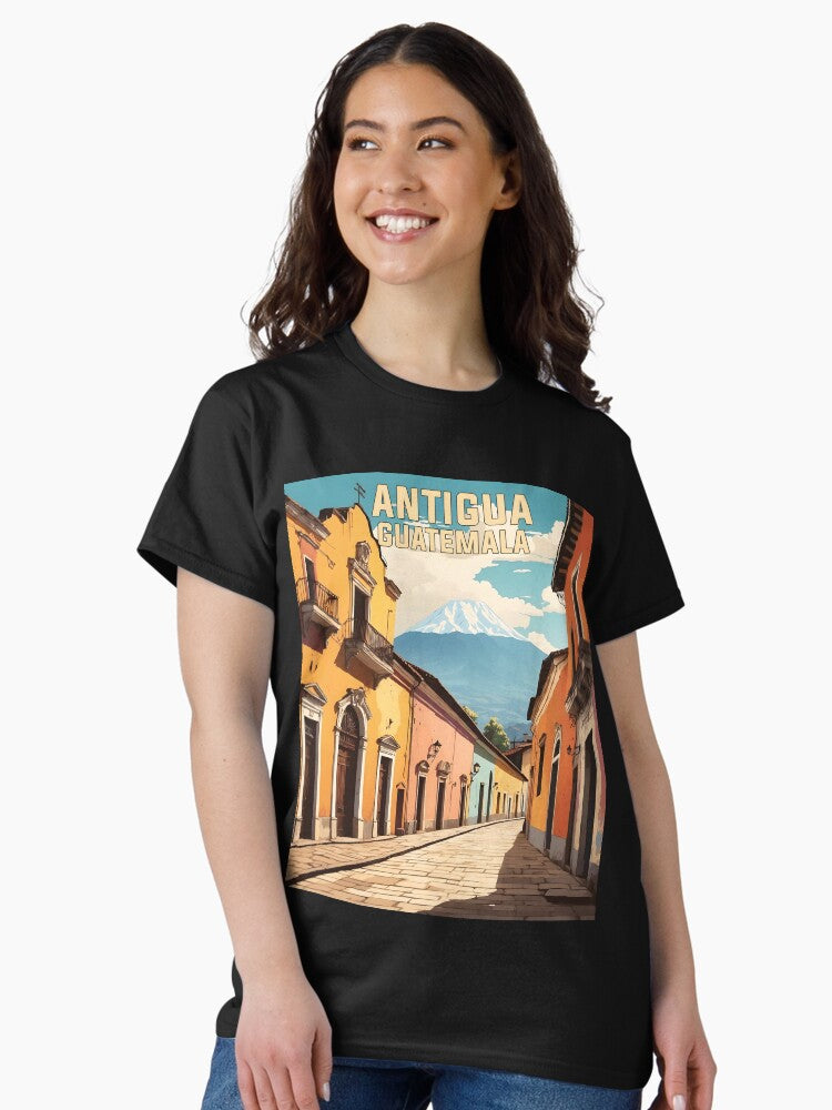 Antigua Guatemala Vintage Poster Tourism Classic T-Shirt