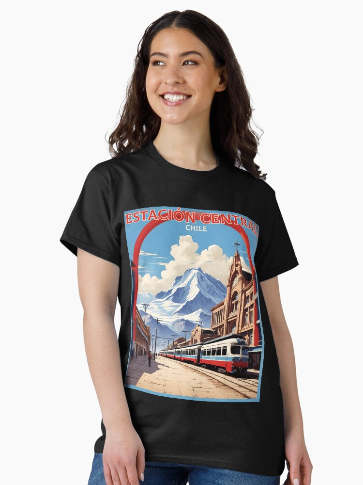 Estacion Central Chile Retro Vintage Poster Tourism Classic T-Shirt