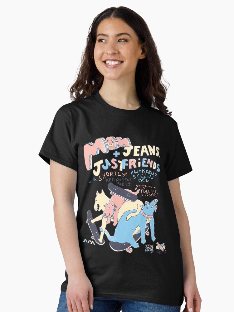 Mom Jeans music band puppy love dog poster Classic T-Shirt