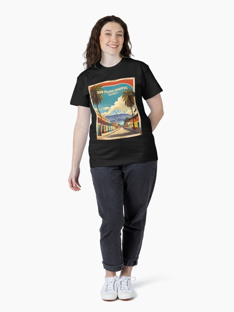 San Pedro Ayampuc Guatemala Vintage Poster Tourism Classic T-Shirt