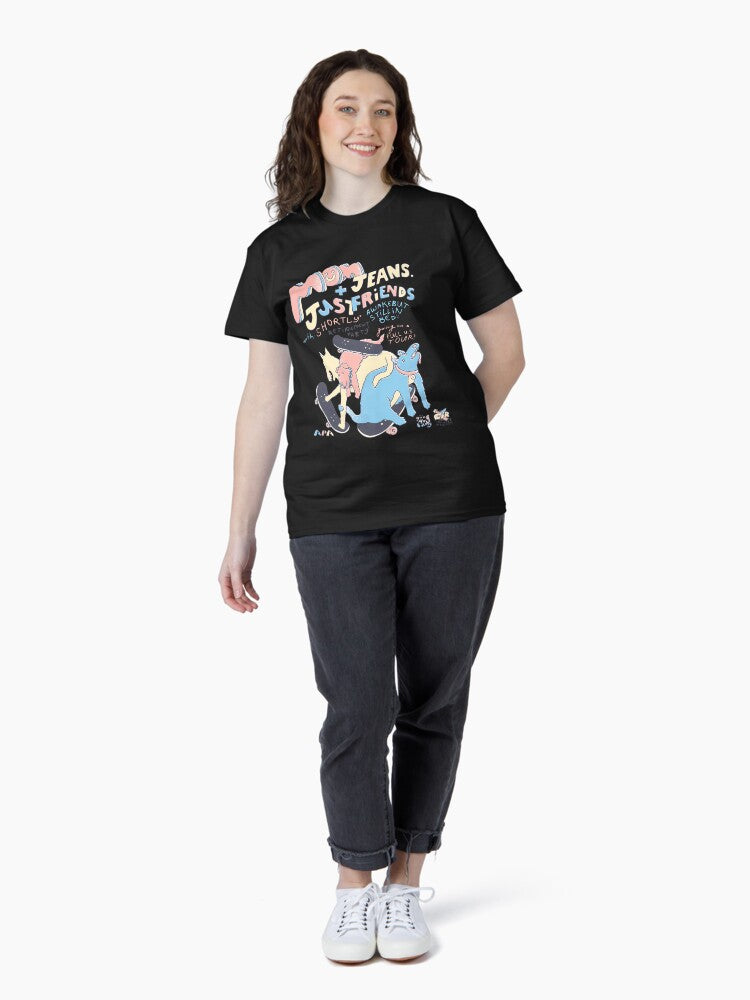 Mom Jeans music band puppy love dog poster Classic T-Shirt