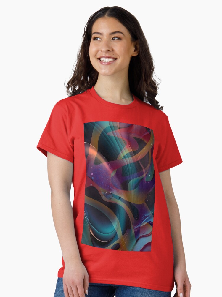 Vibrant Abstract Kaleidoscope: Wearable Art for T-shirts, Posters, Stickers, and Home Decor Classic T-Shirt Style001