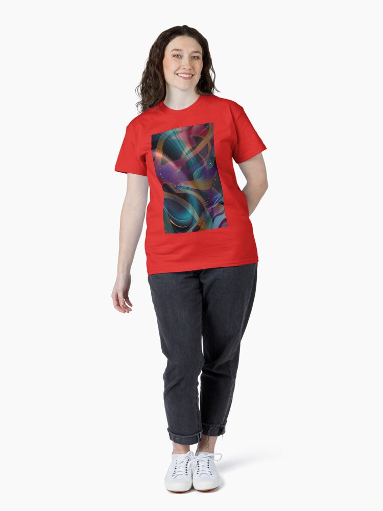 Vibrant Abstract Kaleidoscope: Wearable Art for T-shirts, Posters, Stickers, and Home Decor Classic T-Shirt Style001