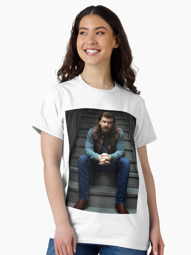 Handsome Singer Trending On The Stairs Poster Classic T-Shirt