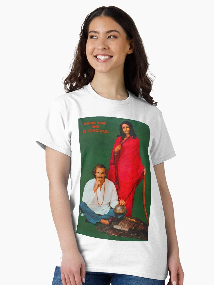 Invade India vintage travel poster Classic T-Shirt