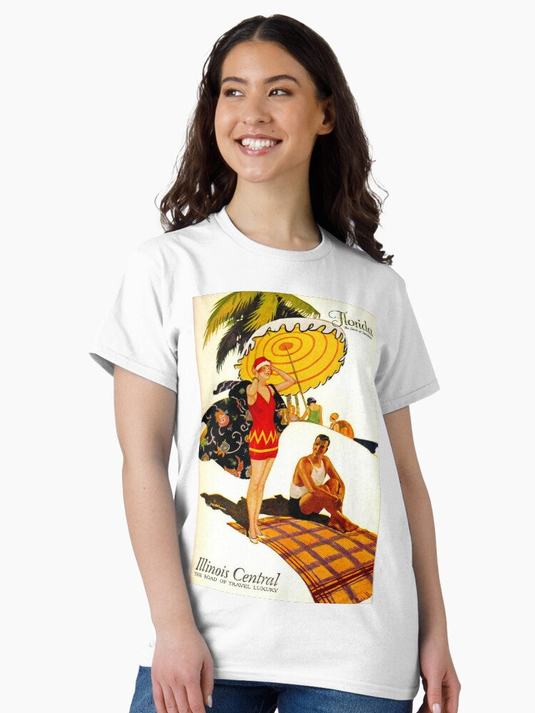 Florida Land of Sunshine vintage travel poster Classic T-Shirt
