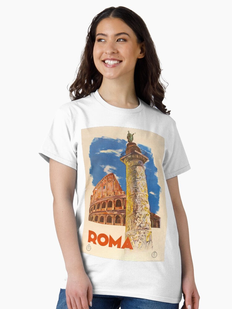 Roma vintage travel poster Classic T-Shirt
