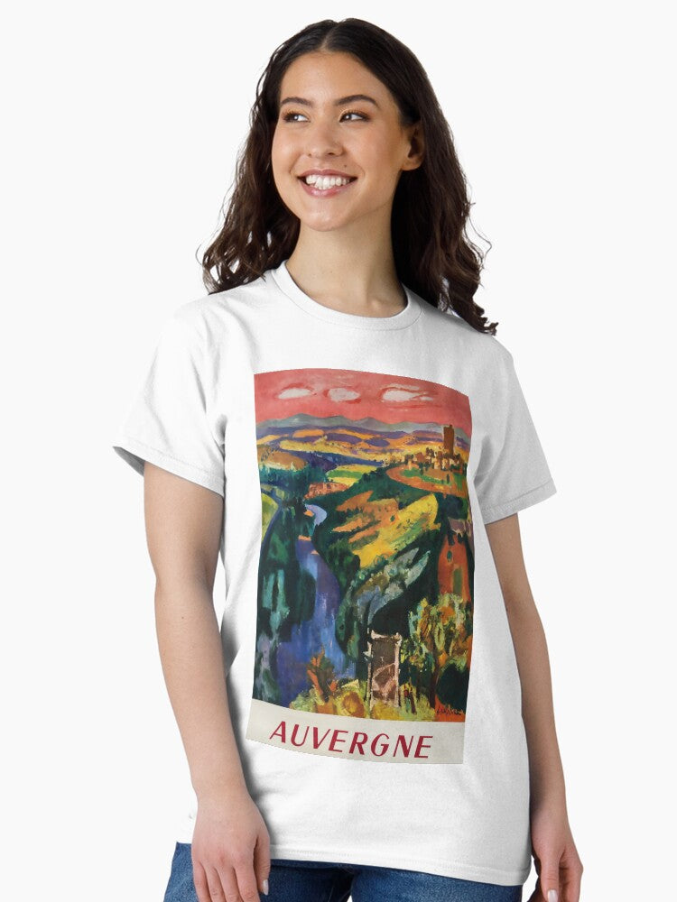 Auvergene vintage travel poster Classic T-Shirt