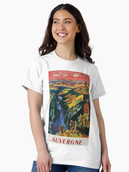 Auvergene vintage travel poster Classic T-Shirt